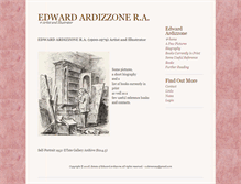 Tablet Screenshot of edwardardizzone.org.uk